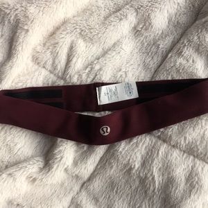 Lulu Lemon maroon headband